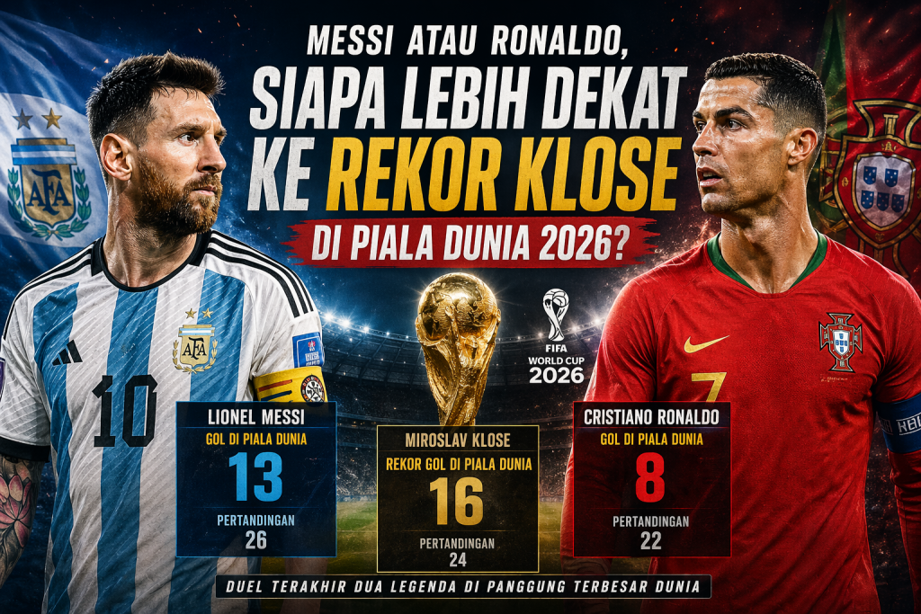Messi vs Ronaldo rekor Klose 2026