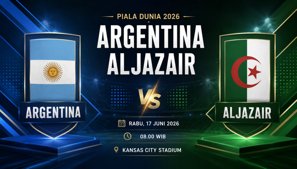 Prediksi Argentina vs Aljazair 17 Juni 2026: Messi Siap Pimpin Juara Bertahan