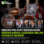 Ribuan Pelayat Menghadiri Pemakaman Legenda Milan Franco Baresi